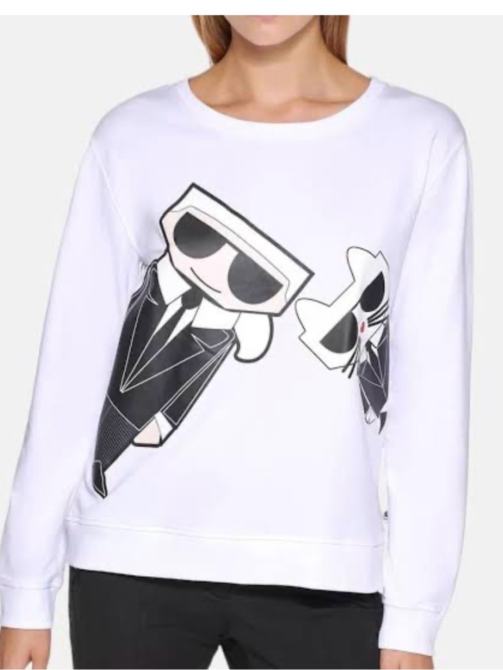 Karl Lagerfeld and Choupette Large Top